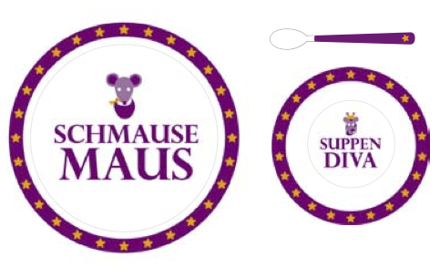 Tellerset "Schmausemaus"